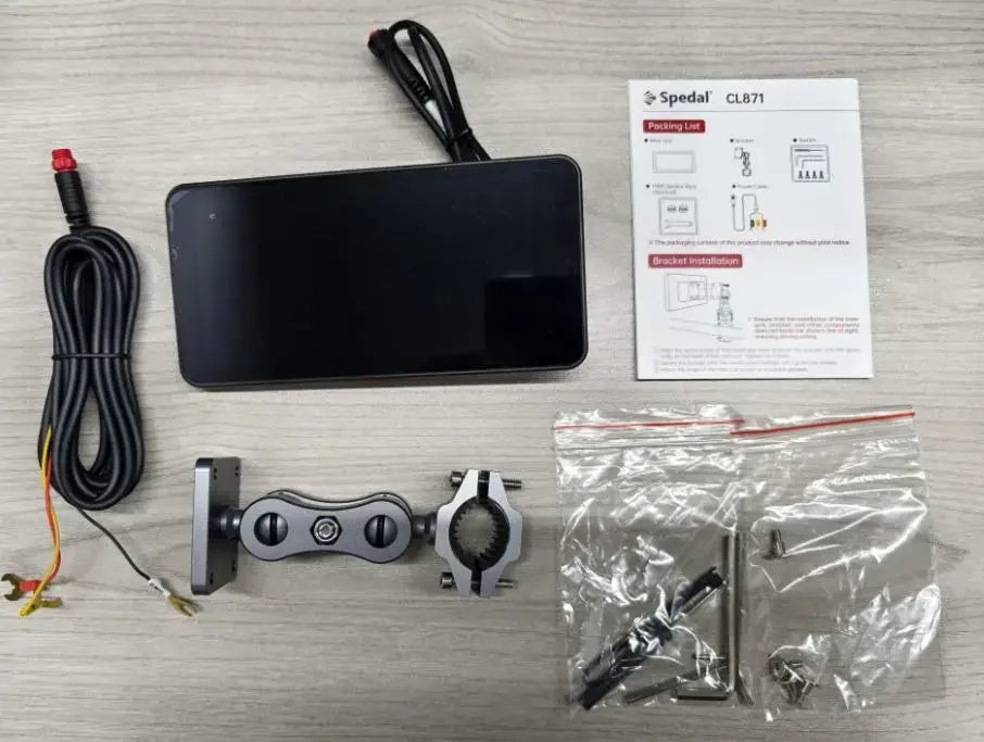 6,25 pulgadas portátil motocicleta inalámbrica Apple Carplay/Android Auto GPS navegador pantalla táctil Spedal CL871