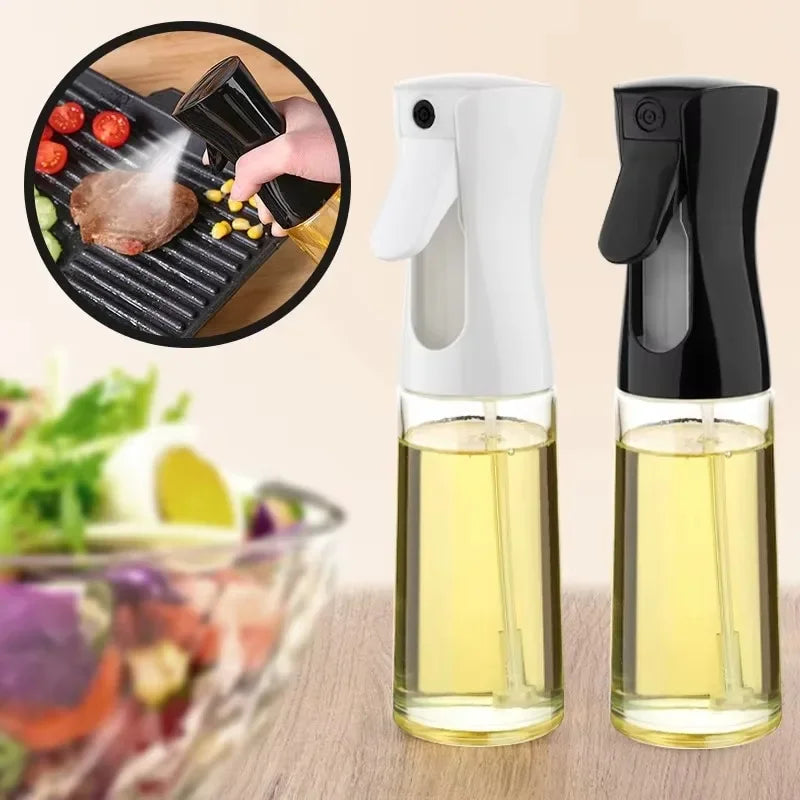 Spray de aceite para cocinar, botella dispensadora de aceite de oliva, pulverizador, niebla, vinagre de aceite de calidad alimentaria reutilizable, botella pulverizadora, accesorios de cocina