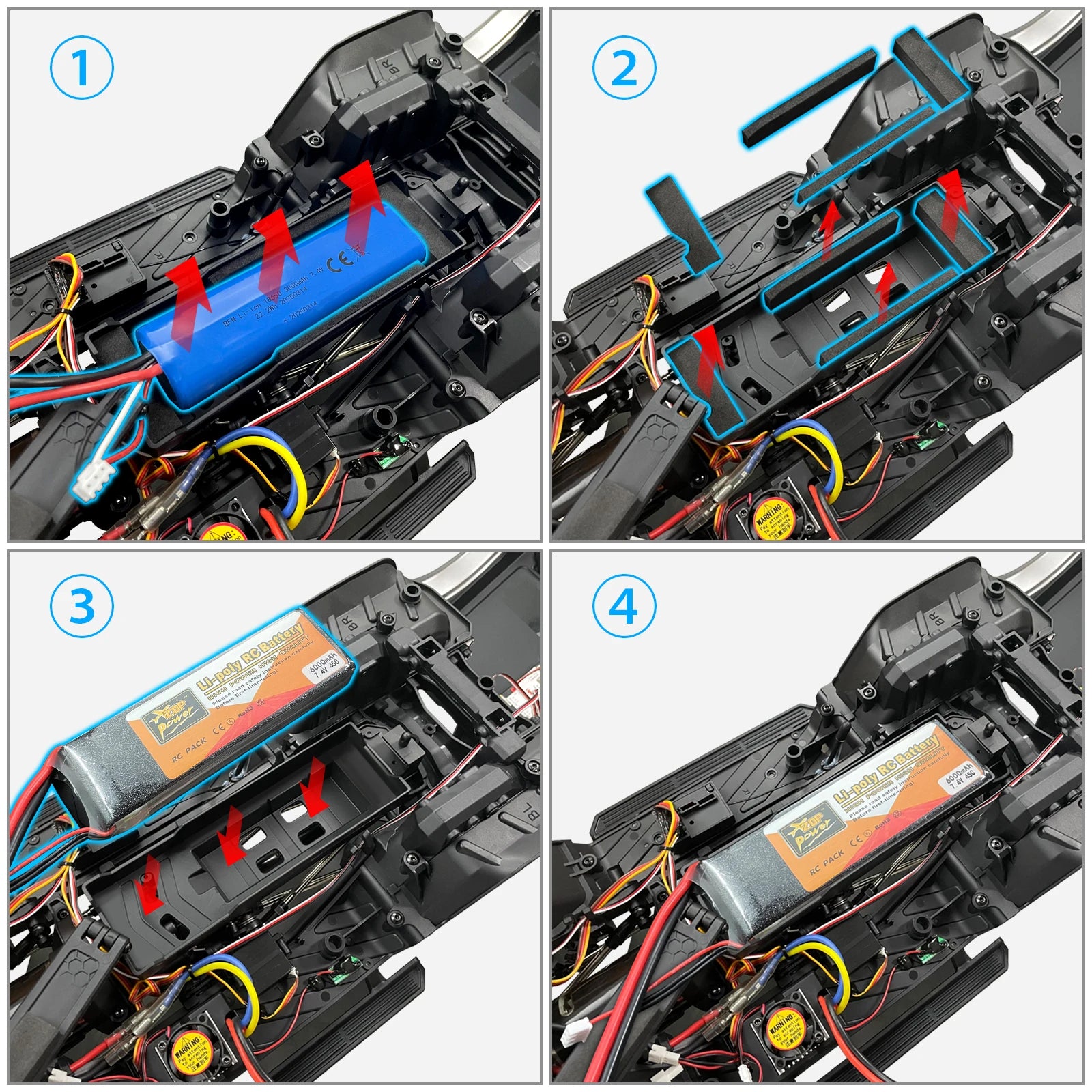 Coche RC WLtoys 104020 1:10 4WD Escalada Todoterreno 3000mAh