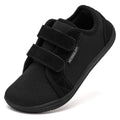 HOBIBEAR Zapatos descalzos para niños y niñas, zapatillas con punta ancha y cierre de gancho, zapatos transpirables ligeros de malla (para niños pequeños/niños pequeños/niños grandes)