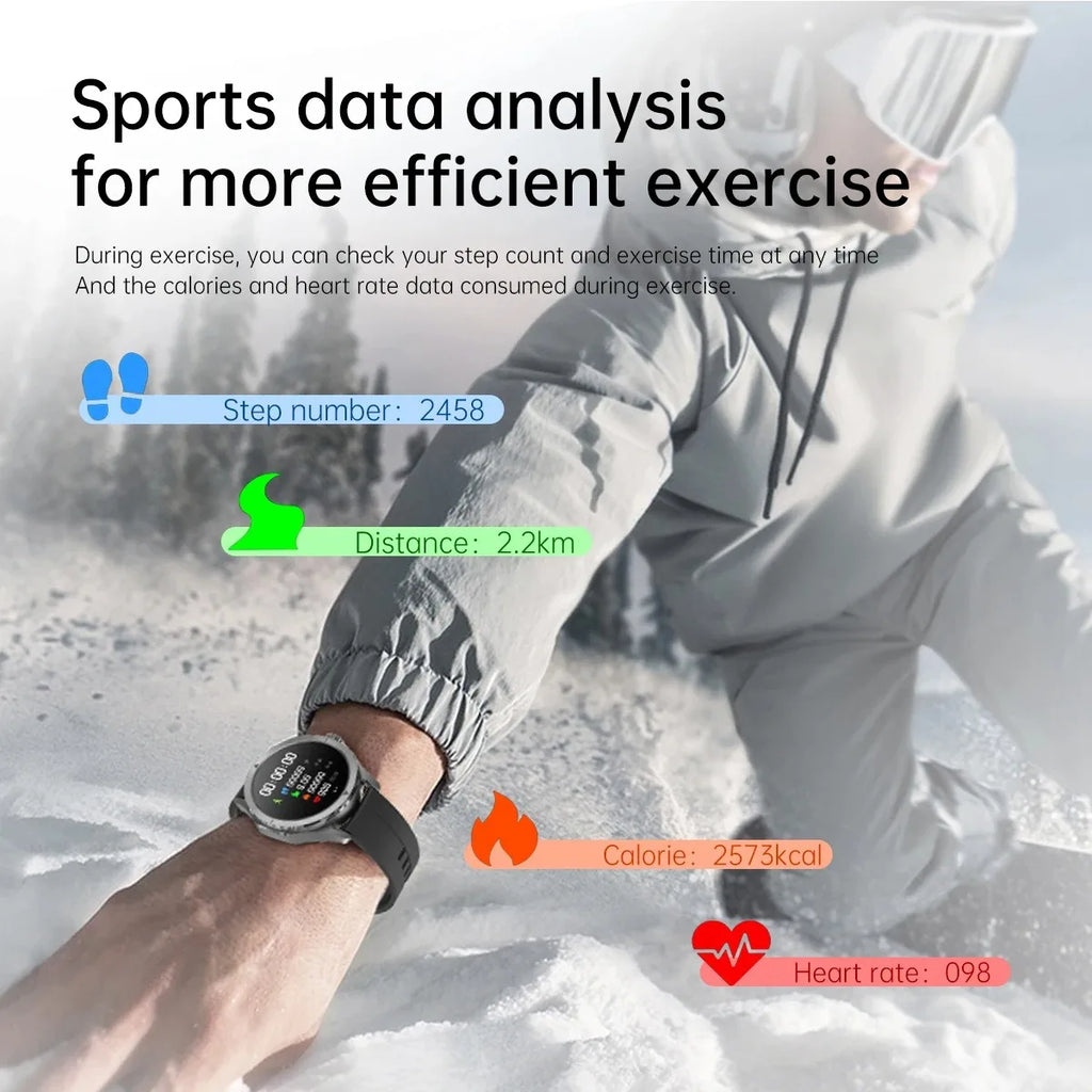 Nuevo para Xiaomi S4 Ultra deportes al aire libre reloj inteligente hombres 1,53 pulgadas AMOLED NFC GPS brújula ritmo cardíaco impermeable BT llamada Smartwatch