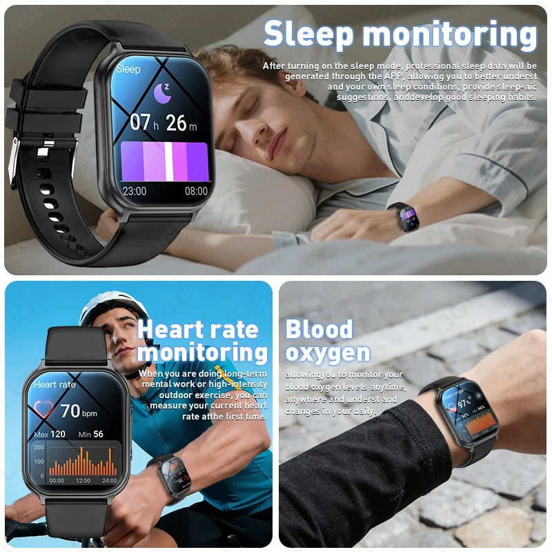 LIGE Reloj Inteligente 700mAh Oxígeno en Sangre