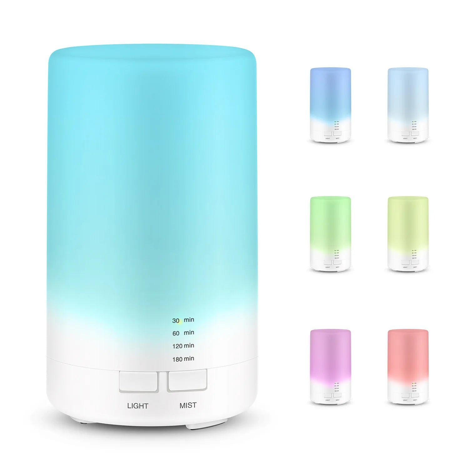 Difusor de aromas ultrasónico USB Searide con luz LED de 7 colores
