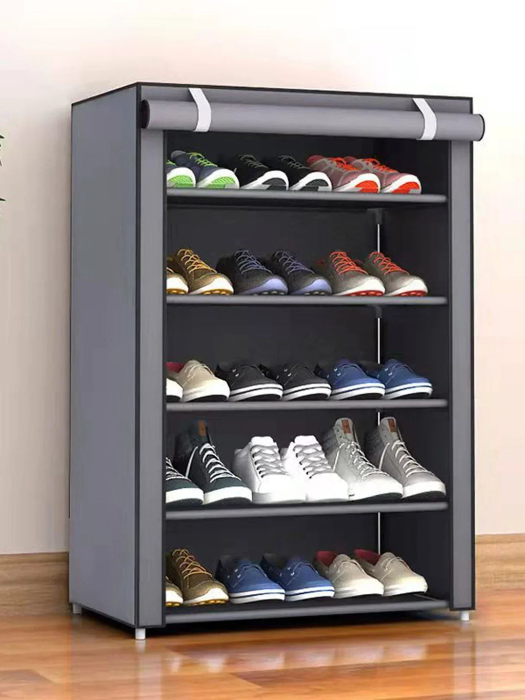 Armario de zapatos de 10/8/6 capas, organizador de tela a prueba de polvo, soporte para pasillo, estante para ahorrar espacio, muebles para el hogar, Zapatero de almacenamiento