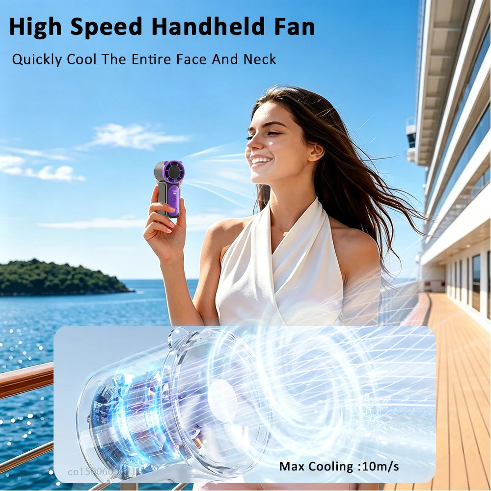 Mini Ventilador Portátil de Mano USB para Exteriores