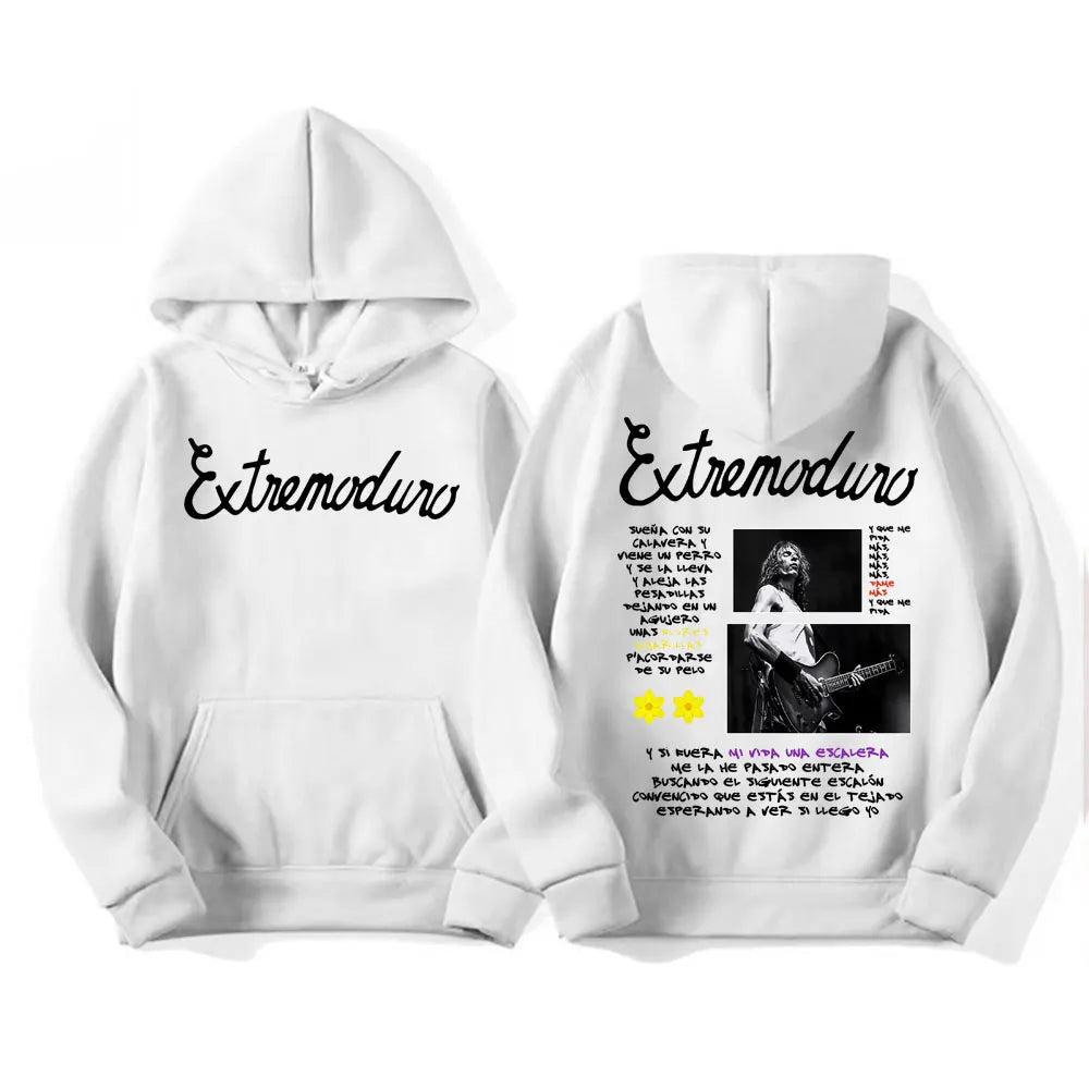 Buzo con Capucha Estampado Rock Punk - Estilo Urbano Oversized