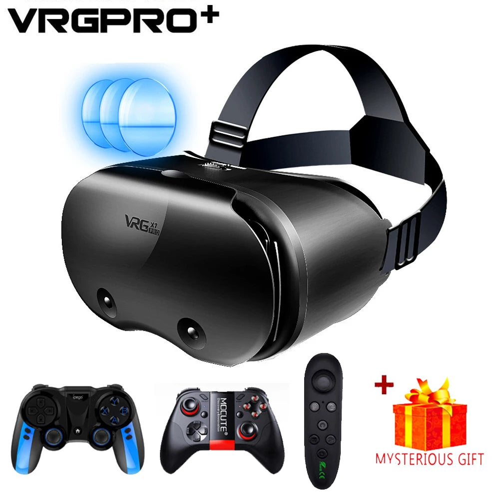 Gafas 3D VR de realidad Virtual para iPhone, Android, teléfono inteligente, casco, auriculares, lentes reales, dispositivos