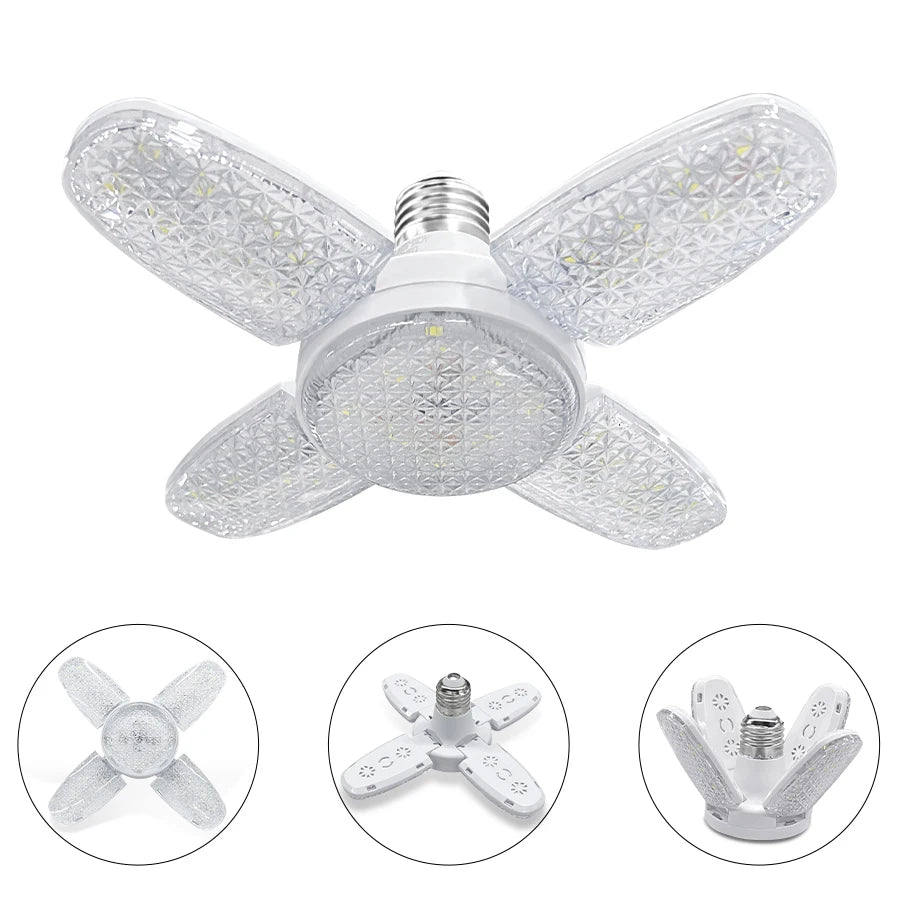 Lámpara LED Plegable E27 para el Hogar y Garaje