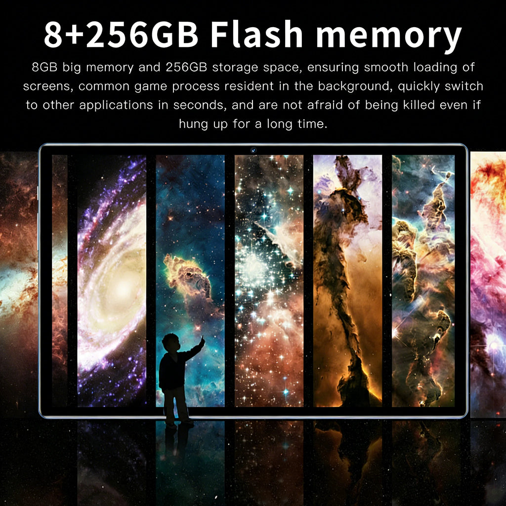 Tablet 16 Pro Max Android 15, 8GB 256GB, Multifuncional HD para Videollamadas y Juegos