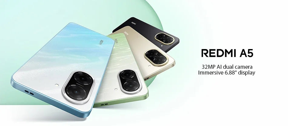 Xiaomi Redmi A5 4G | Pantalla 6.88" 120Hz, 5200 mAh, Cámara 32 MP