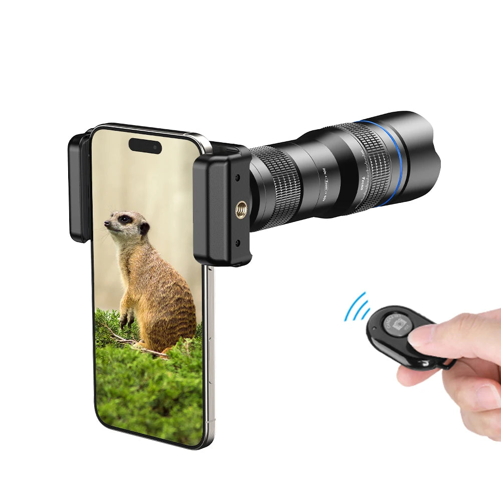 Teleobjetivo HD 20x-40x Zoom para Teléfono iPhone Samsung Xiaomi