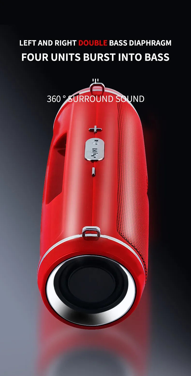Altavoz Bluetooth Portátil 200W para Exteriores, HIFI Subwoofer
