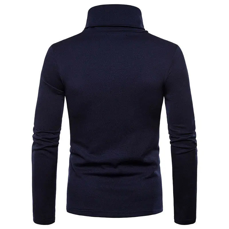Suéteres de Cuello Alto para Hombre Otoño Invierno, Suéteres Casuales Térmicos de Manga Larga, Ajustados, Elásticos, Básicos, Sudaderas, Jumper, Camisetas
