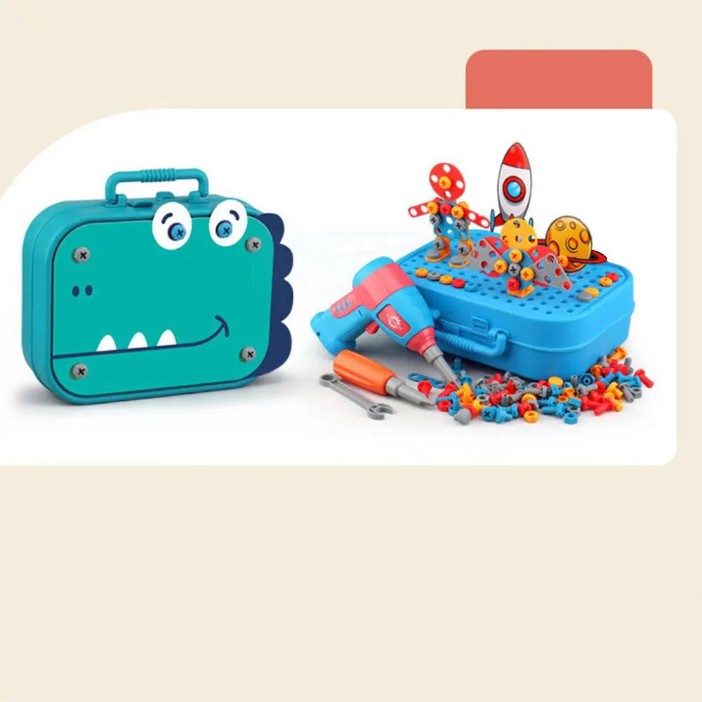 Set de Herramientas de Juguete para Niños con Taladro y Tuercas