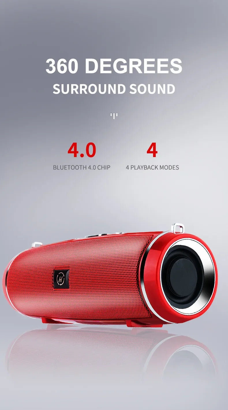 Altavoz Bluetooth Portátil 200W para Exteriores, HIFI Subwoofer