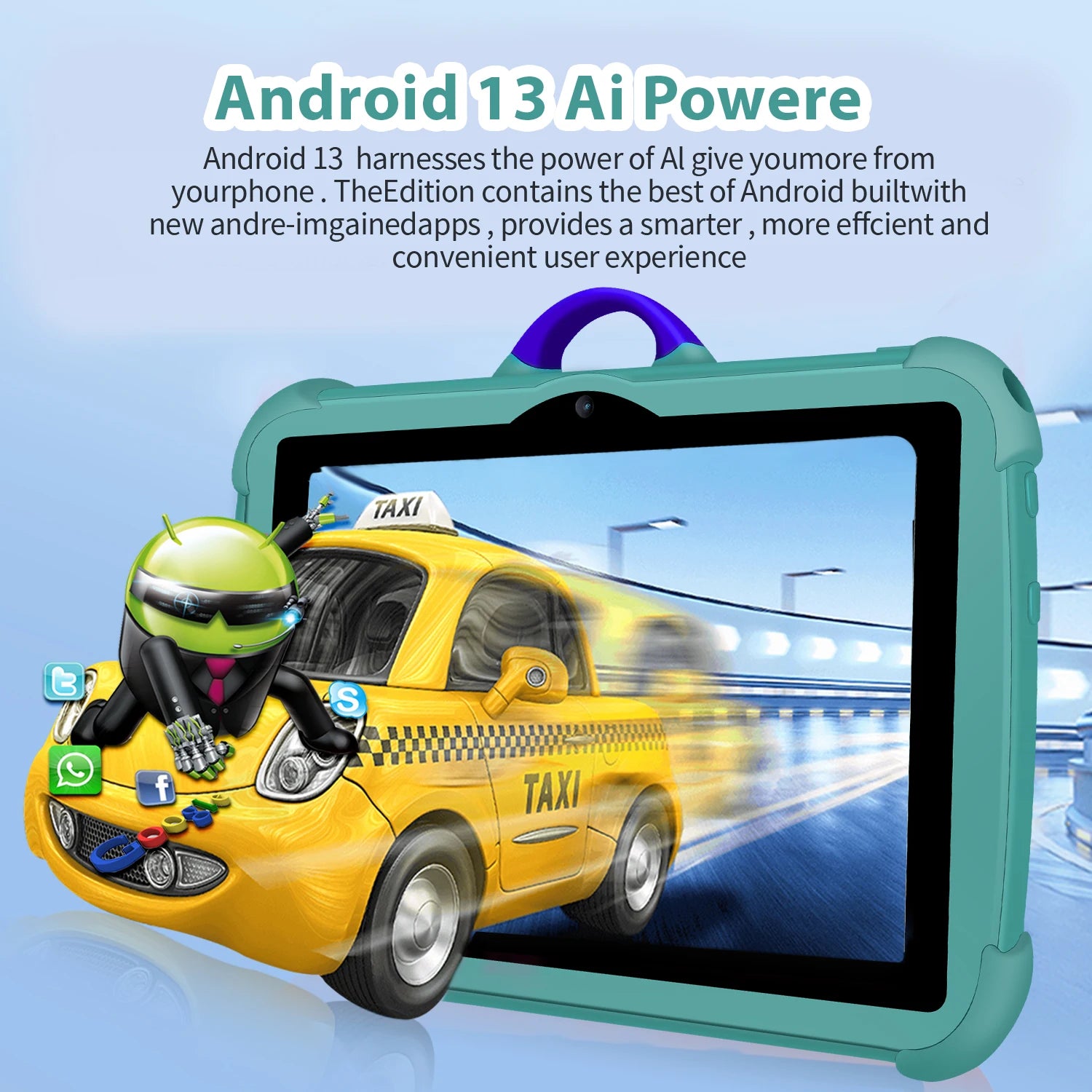 Nueva versión Global de 7 pulgadas 5G WiFi tabletas para niños Quad Core 4GB RAM 64GB ROM tableta de aprendizaje educativo Pc Bluetooth 4000mAh