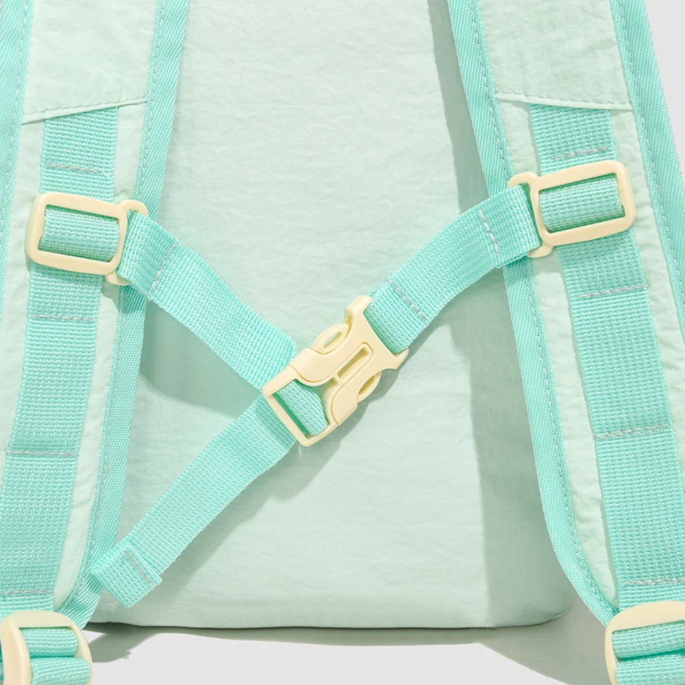 Mochila Pequeña de Nailon con Hebilla de Pecho para Exteriores
