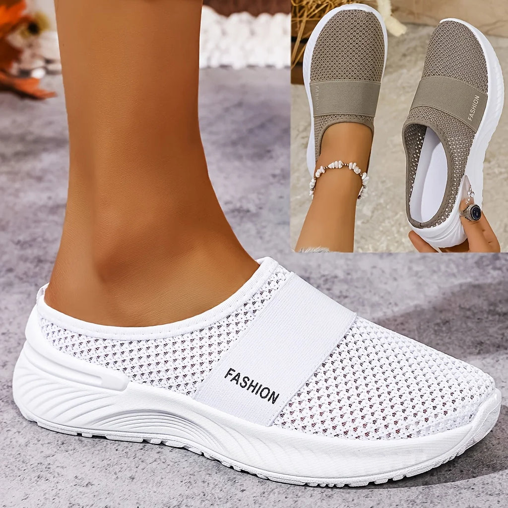 Zapatillas sin Cordones para Mujer - Tela Transpirable, Suela Ligera