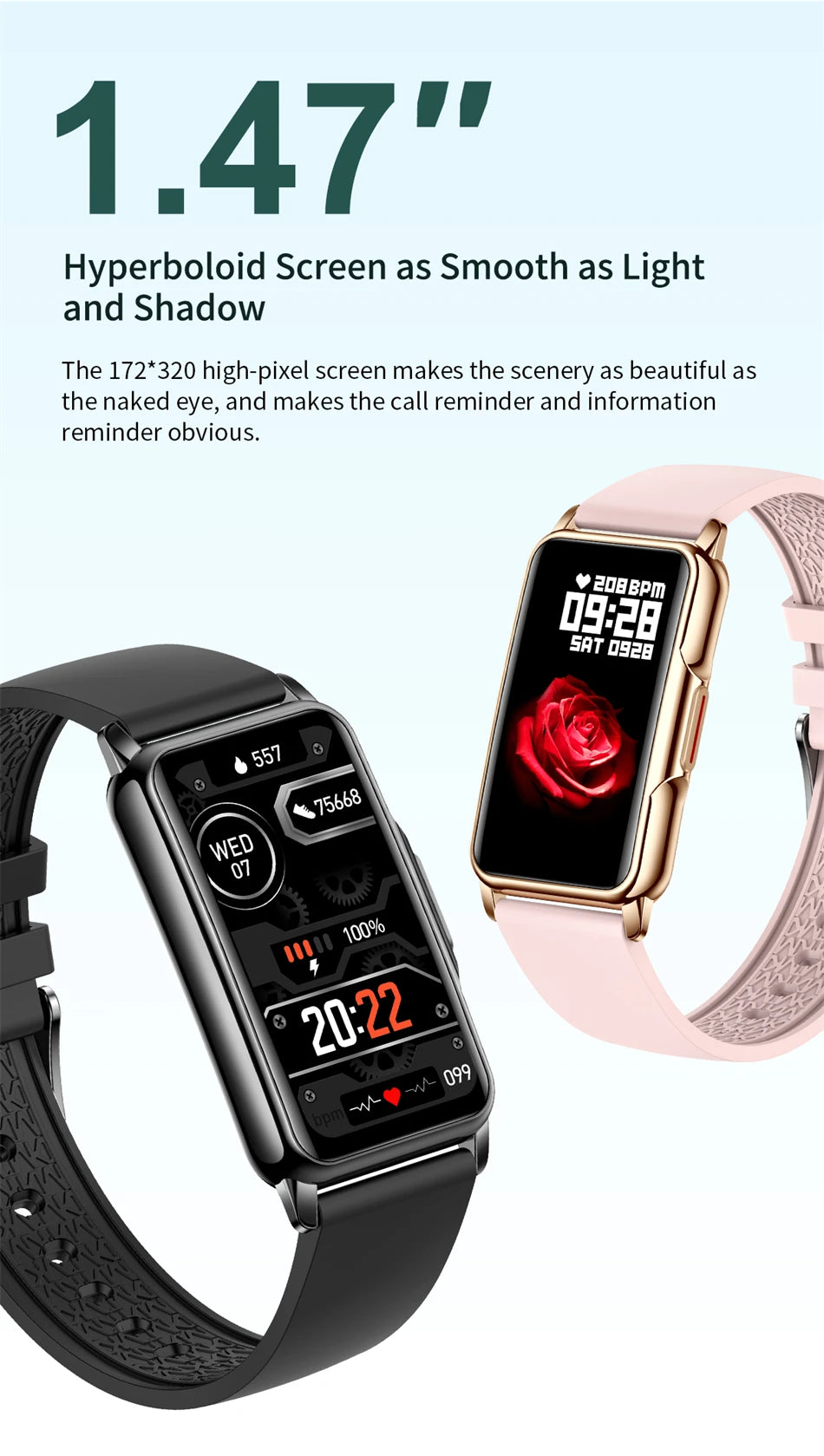 LIGE Reloj Inteligente Presión Arterial DIY