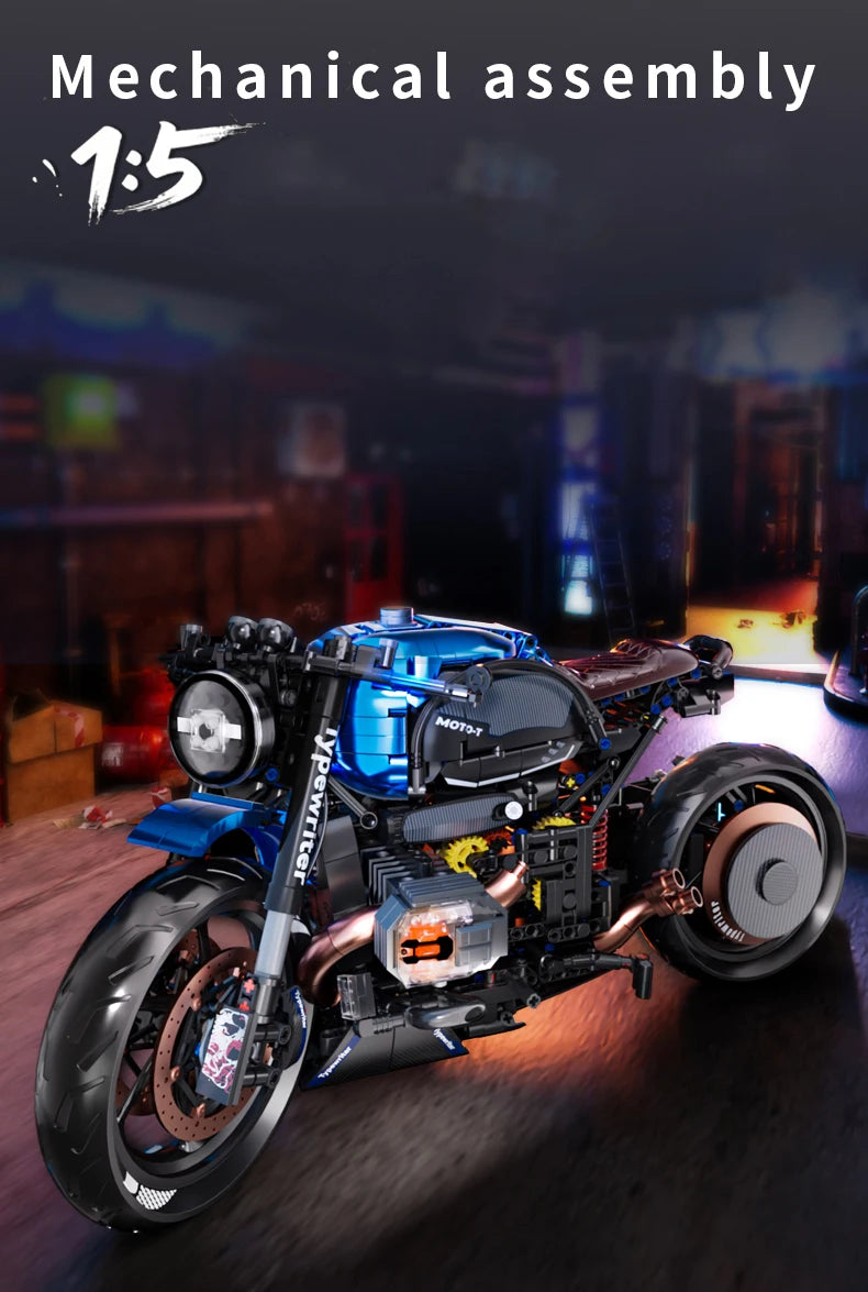 Juego de coches de juguete de bloques de construcción para niños, coche de carreras mecánico, modelo de motocicleta mecánica, juguetes de montaje de modelo de coche
