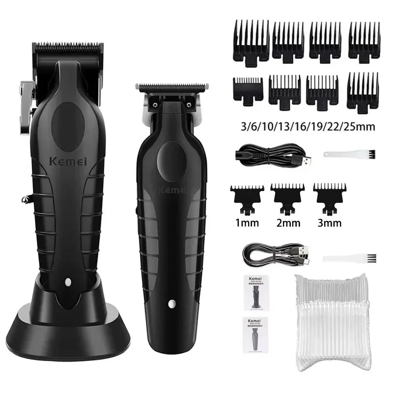 Kit de Cortadora de Pelo Profesional, Modelos KM-2299, KM-2296, KM-1102