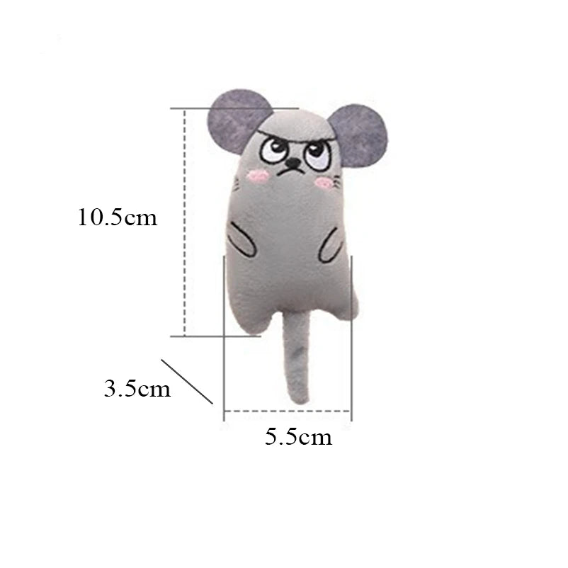 Juguetes con forma de perro y gato de dibujos animados, muñecos de peluche para cachorros resistentes a mordeduras, interactividad de autodenimiento para rechinar y limpiar los dientes
