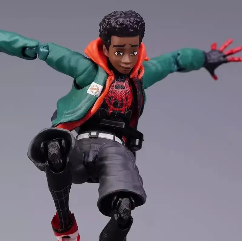 Marvel SHF Spider-Man: Parallel Universe 2: Traverse of The Universe Miles - Set de Caja Móvil, Regalo Hecho a Mano