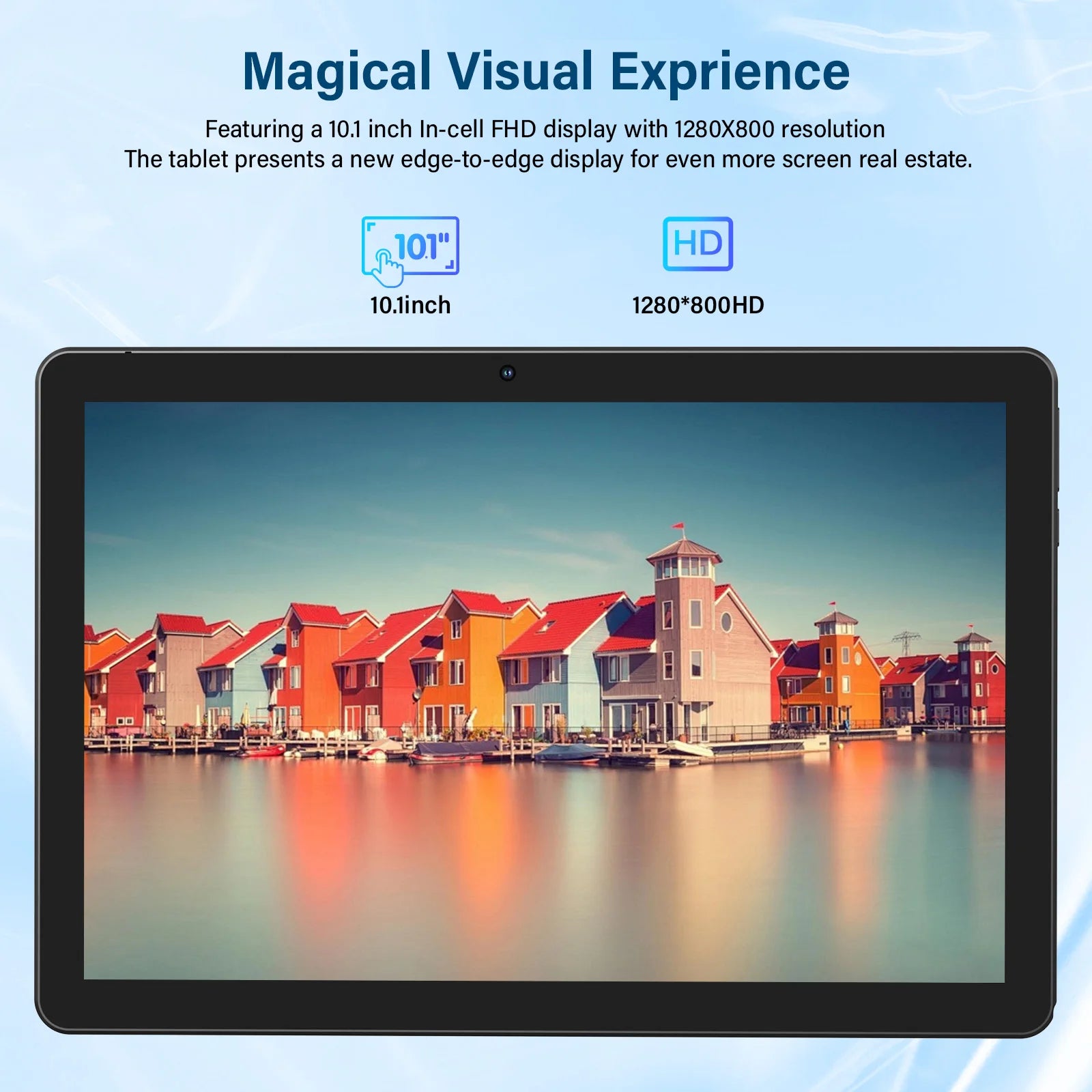 Tablet BAKEN Android 15 de 10 pulgadas, 12GB RAM, 64GB, Wi-Fi 6, Google Play