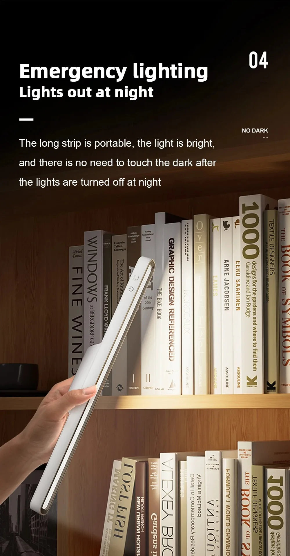 Lámpara de Escritorio LED USB Recargable, Luz de Mesa con Atenuación Continua, Lámpara de Noche Magnética Colgante para Dormitorio, Lámparas de Lectura