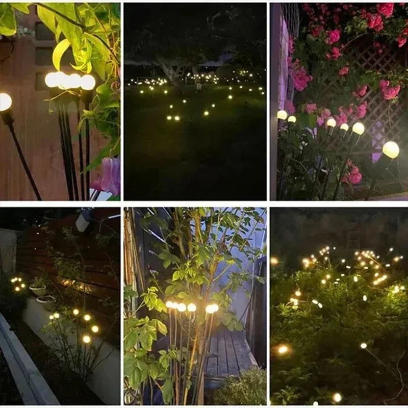 Luces LED Solares de Luciérnaga para Jardín