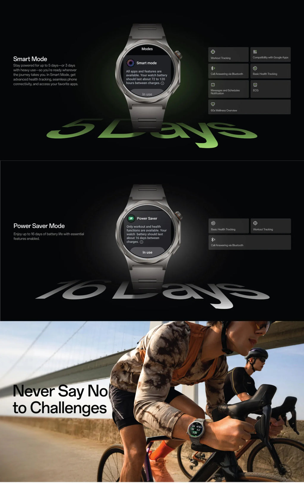OPPO Watch X3 Reloj Inteligente AMOLED Titanio