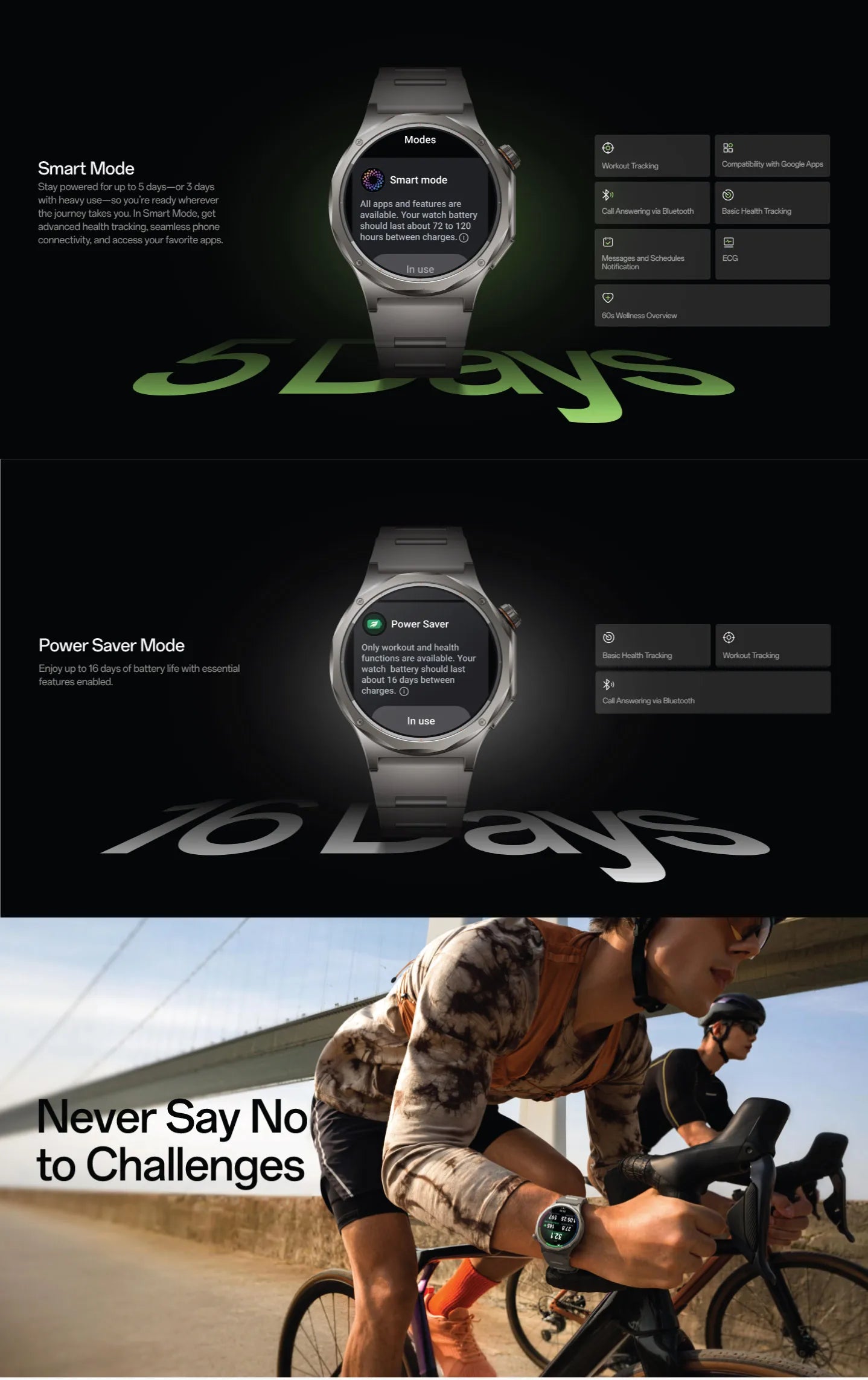 OPPO Watch X3 Reloj Inteligente AMOLED Titanio