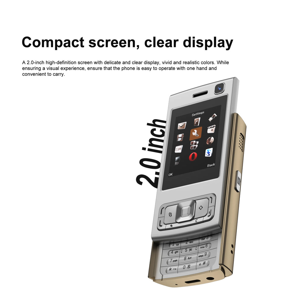 SERVO N95 PRO Slider teléfono móvil 2 SIM llamada grabación velocidad Dial Magic Voice Video Player linterna 2G GSM características teléfonos móviles