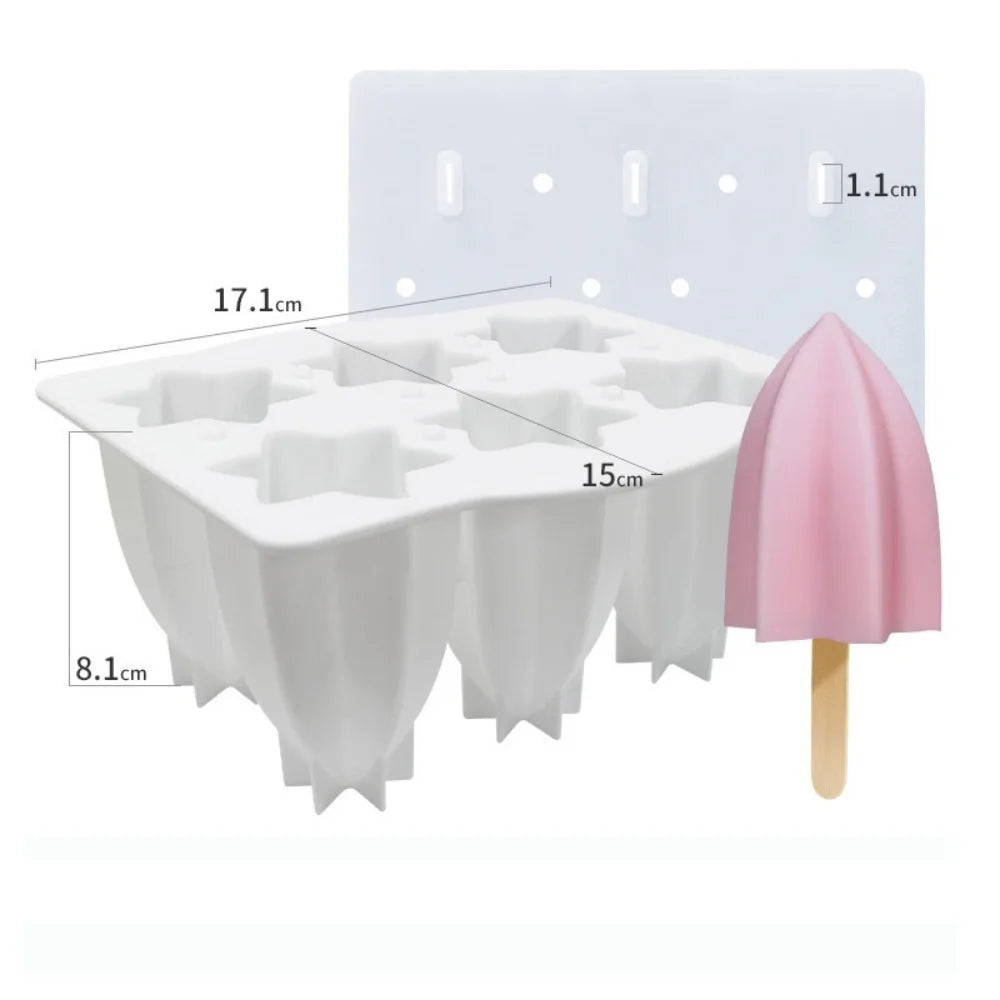 Molde de Silicona para Helados y Paletas de Hielo Caseros