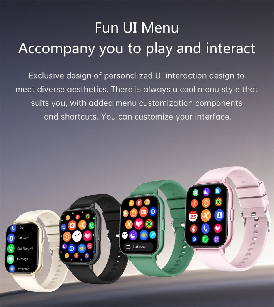 Reloj Inteligente Pantalla Táctil Esfera Personalizable