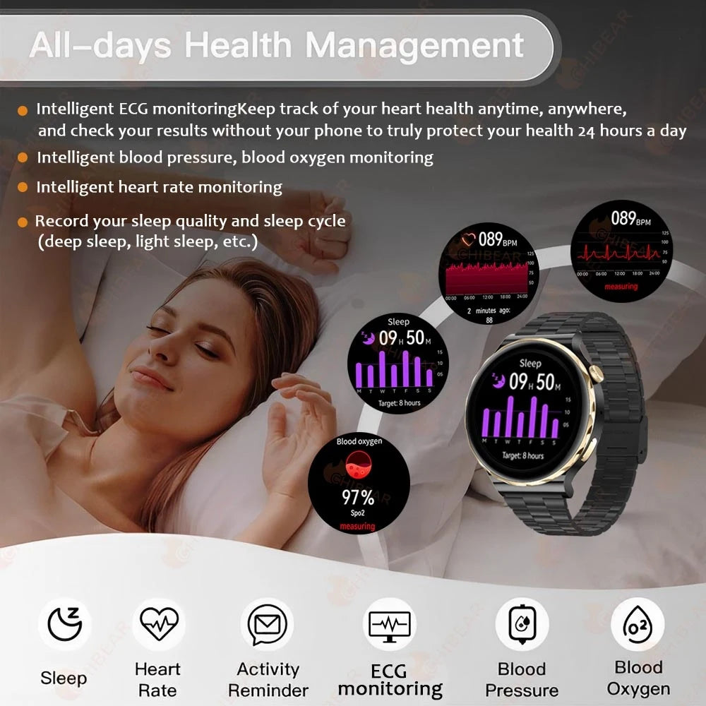 Smartwatch AMOLED ECG+PPG Mujer Impermeable