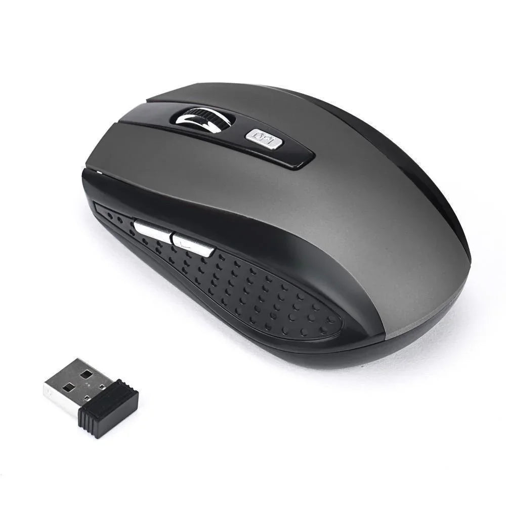 Mouse inalámbrico gaming 2.4 GHz con receptor USB para PC y laptop