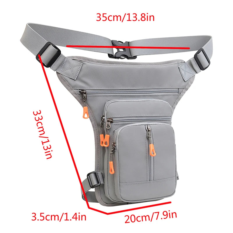 Bolso Bandolera para Pierna, Apto para Hombres y Mujeres, Bolso Táctico para Motociclistas, Bolso de Cintura