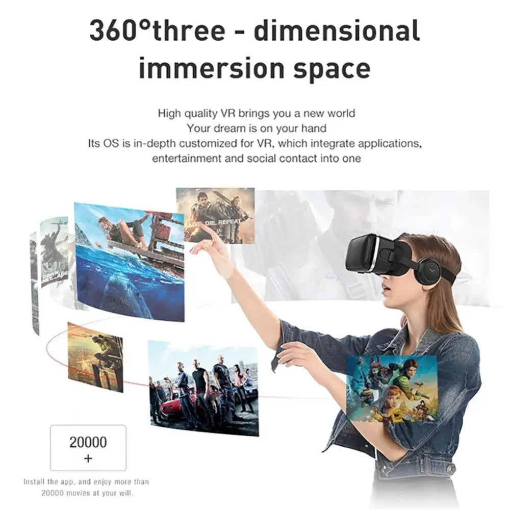Gafas VR 3D, auriculares de realidad Virtual, casco para lentes de teléfono, gafas, dispositivos, Viar, teléfonos inteligentes, visor de juego móvil