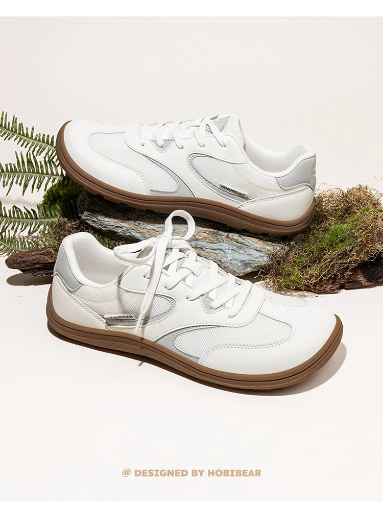 Zapatos de Senderismo de Horma Ancha para Mujer HOBIBEAR, Zapatillas Minimalistas Unisex, Estilo Barefoot, Zero Drop, Clásicas, Retro, para Caminar