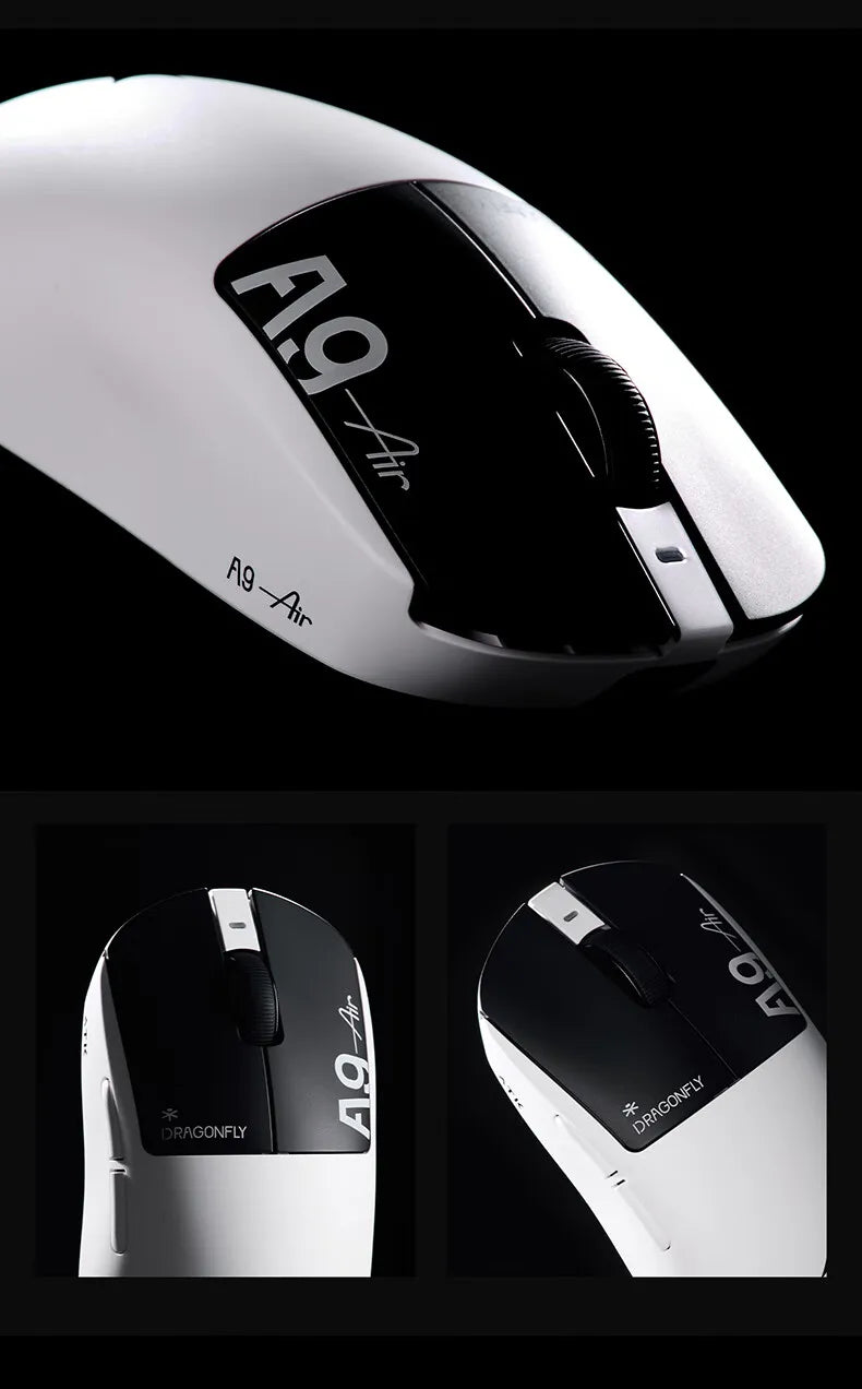 Ratón inalámbrico ATK A9 Air Ultimate Master Edition PAW3950 UItra 53g, juego ergonómico ligero, deportes electrónicos, accesorios personalizados, regalos