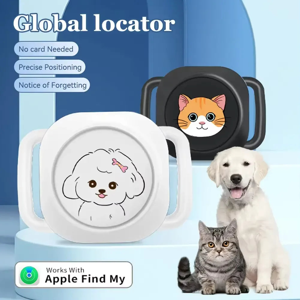 Localizador de rastreador GPS antipérdida, rastreador de actividad inteligente compatible con Bluetooth, rastreador de ubicación Global en tiempo Real para perros y gatos