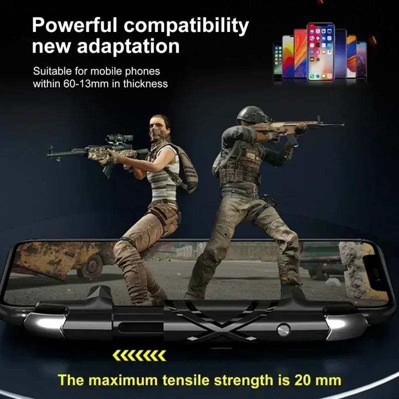 Controlador de juego móvil G5 para PUBG, gatillo de juego, tirador, puntería, botón de tecla ABS, Joystick para IPhone, Android, Smartphone