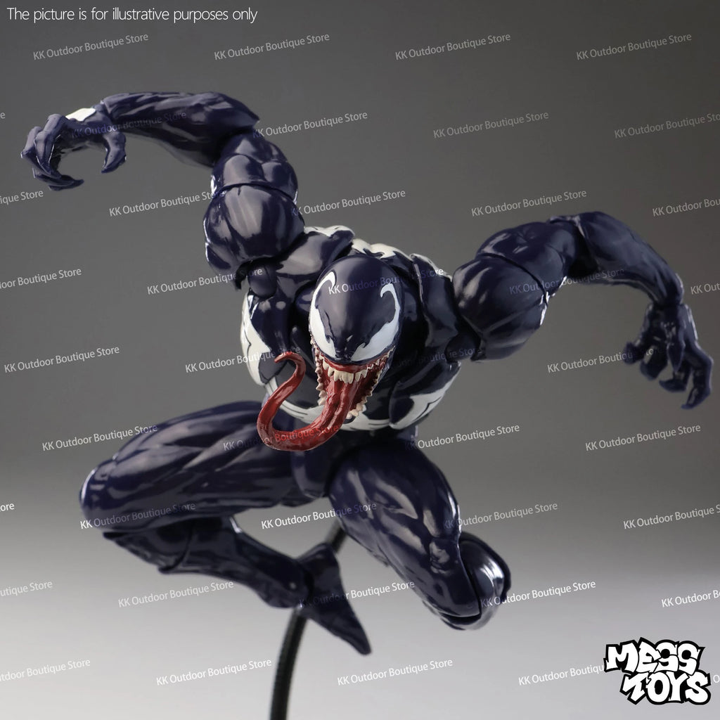 NUEVO Mess Toys Venom Lethal Neighbor Spider-Man Symbiotic Black Suit Messtoys Spiderman Figura de Acción Anime Modelo Muñeco Regalos Juguetes