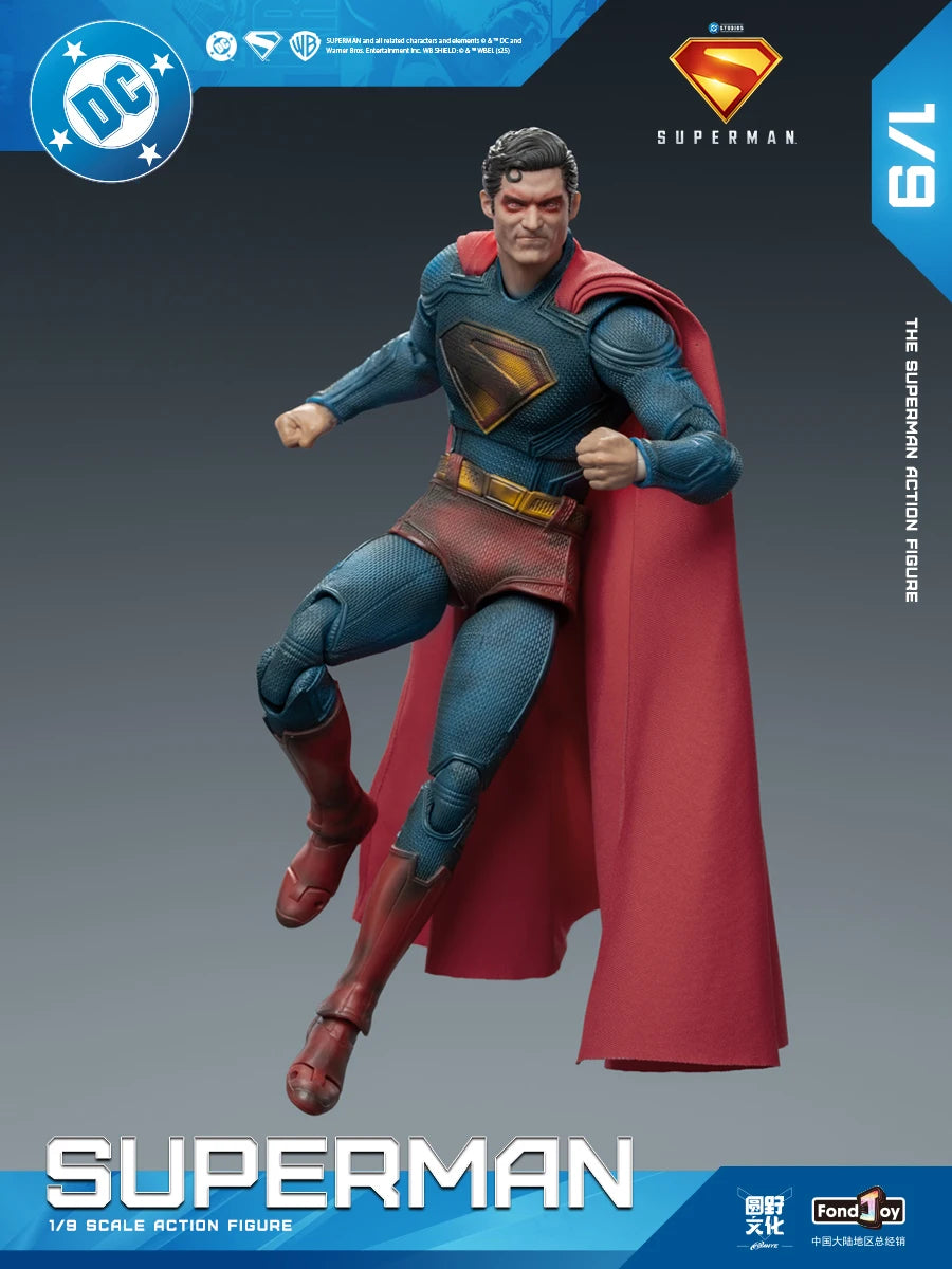 EN STOCK 2025 Fondjoy Battle figura de acción de Superman dañada David Corenswet 1/9 nueva figura de Superman junta de Pvc móvil