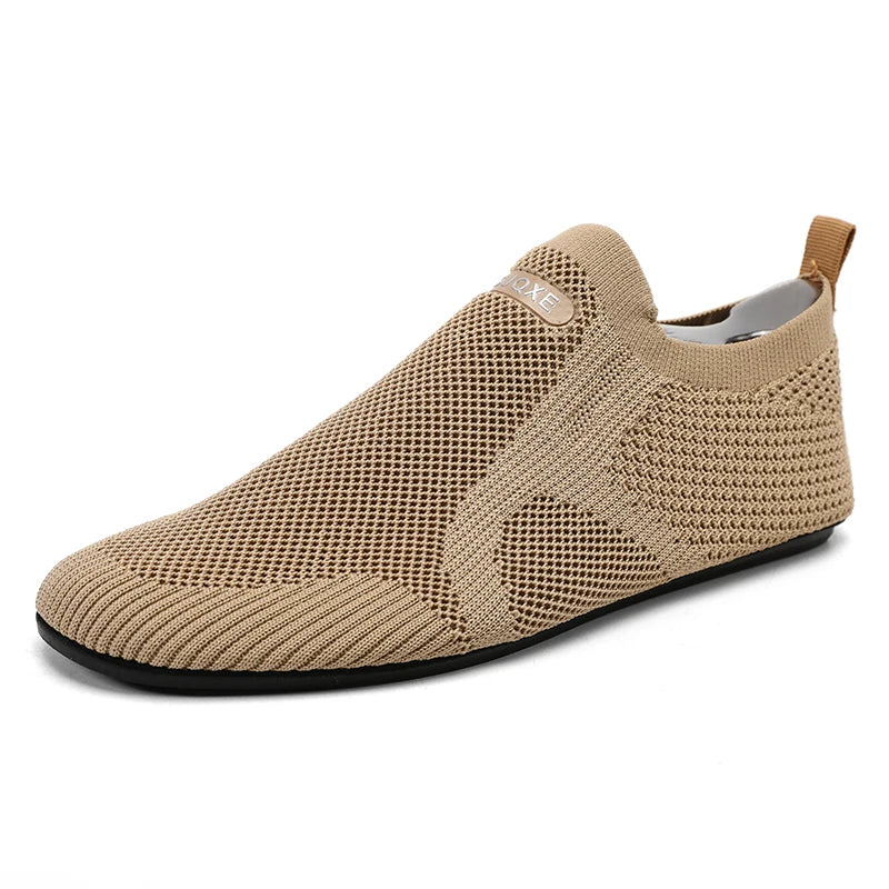 Zapatillas informales transpirables para hombre, zapatos ligeros sin cordones para caminar para hombre, mocasines flexibles antideslizantes para parejas, calzado suave de verano