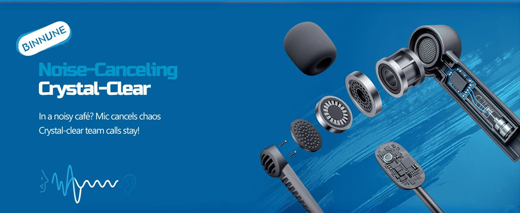 BINNUNE BW02 Auriculares Gaming Bluetooth 5.2