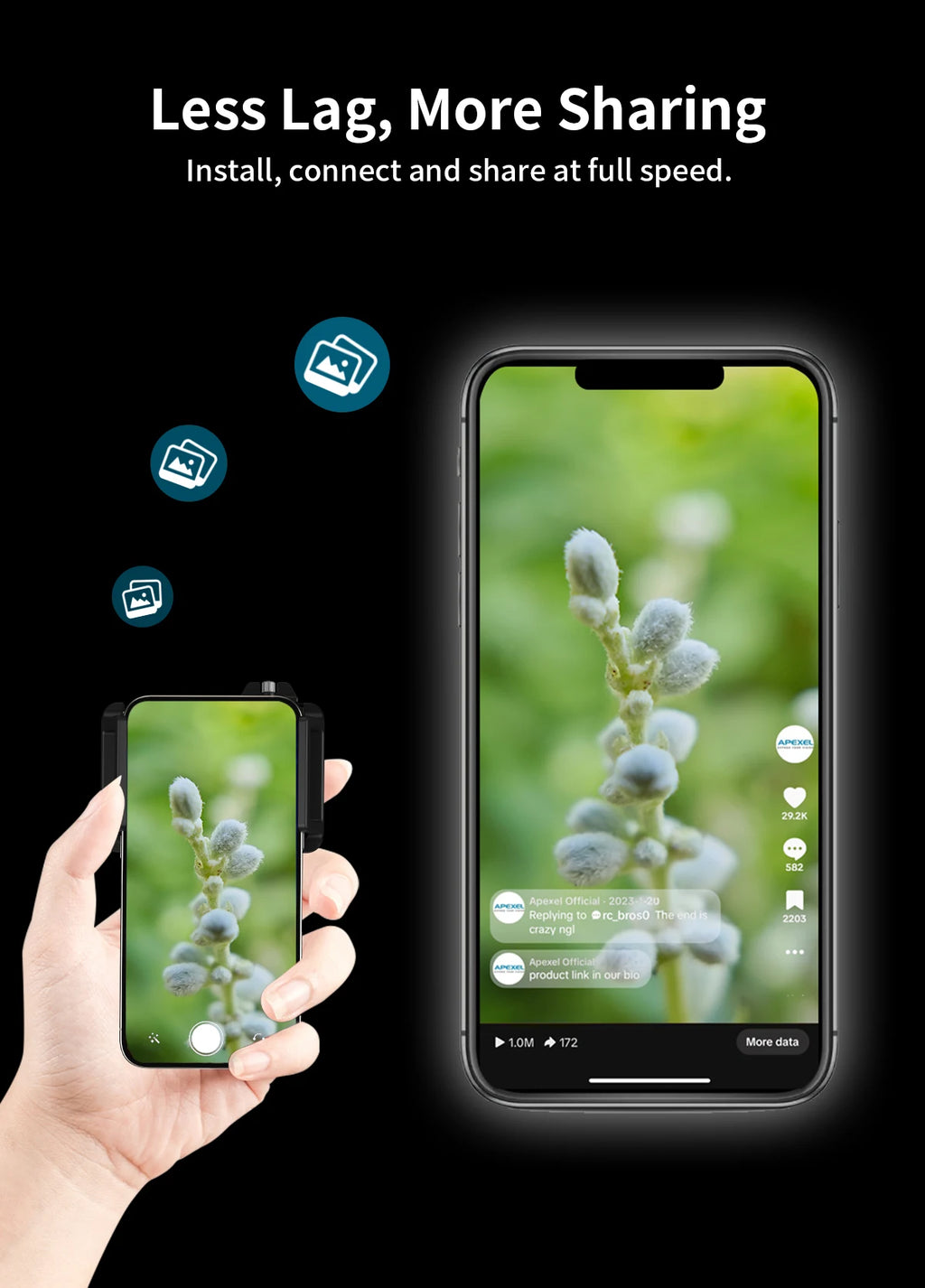 Lente Macro HD 10-20X para Teléfonos Inteligentes y Fotografía