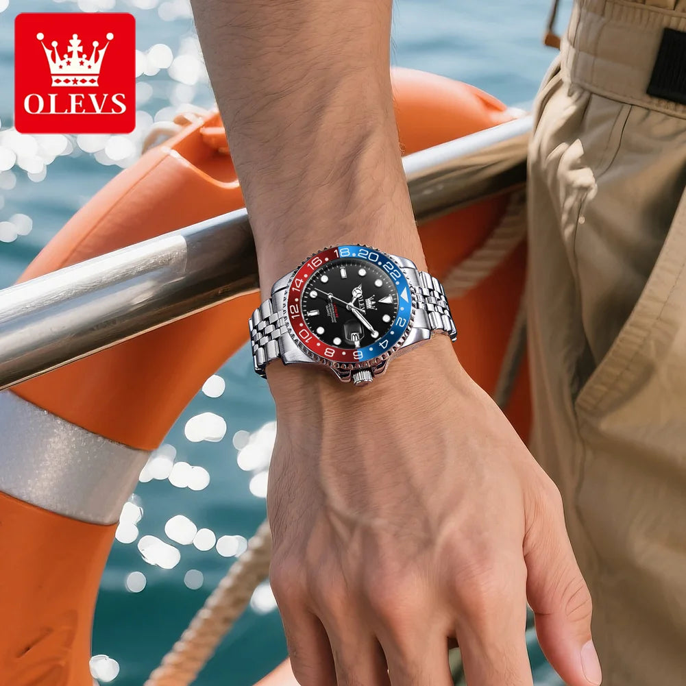 Reloj de Cuarzo OLEVS 5657 para Hombre, Deportivo, Resistente al Agua