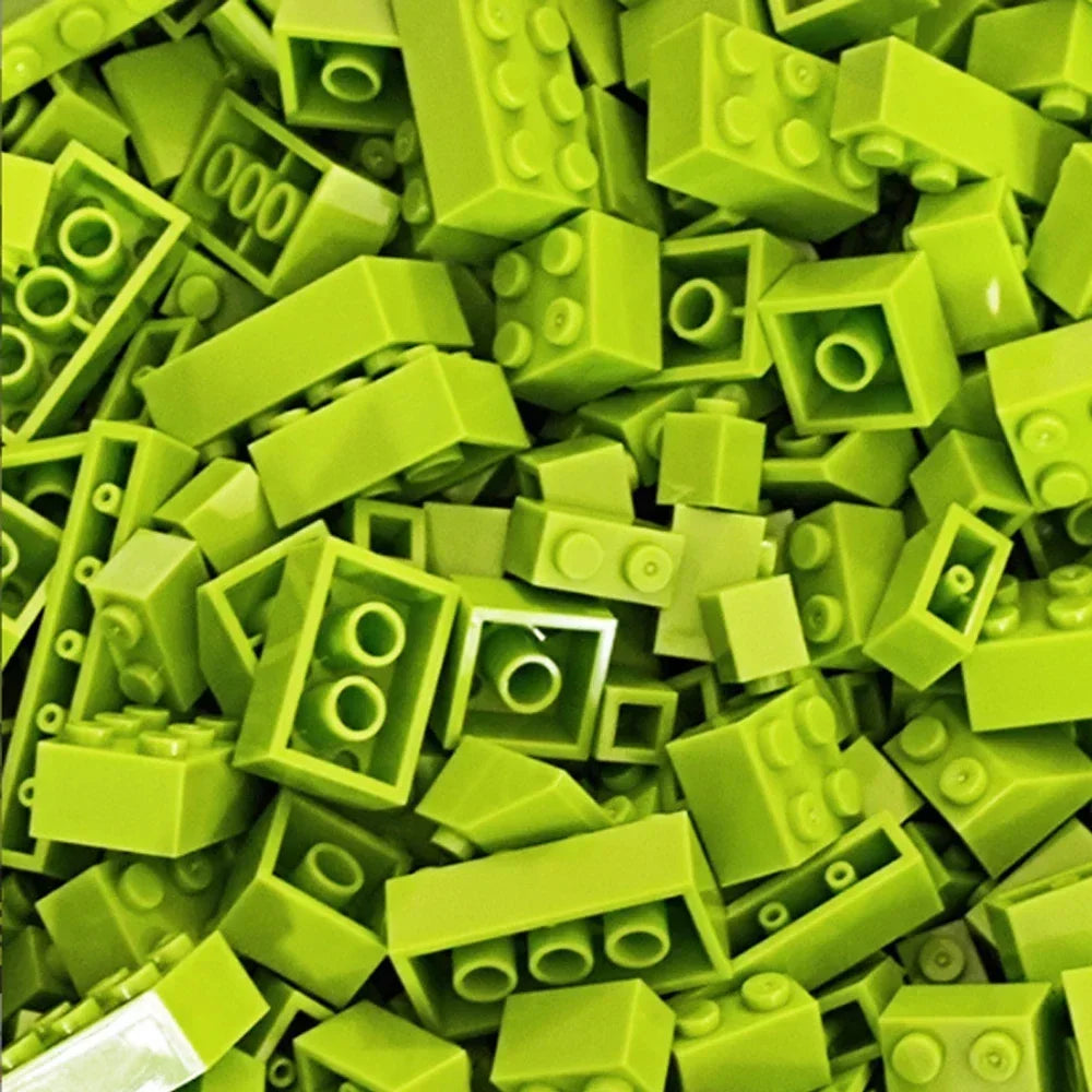 120/240 Uds. Juego de bloques de construcción a granel ciudad ladrillos clásicos montaje colorido DIY juguete creativo juguete educativo interactivo para niños